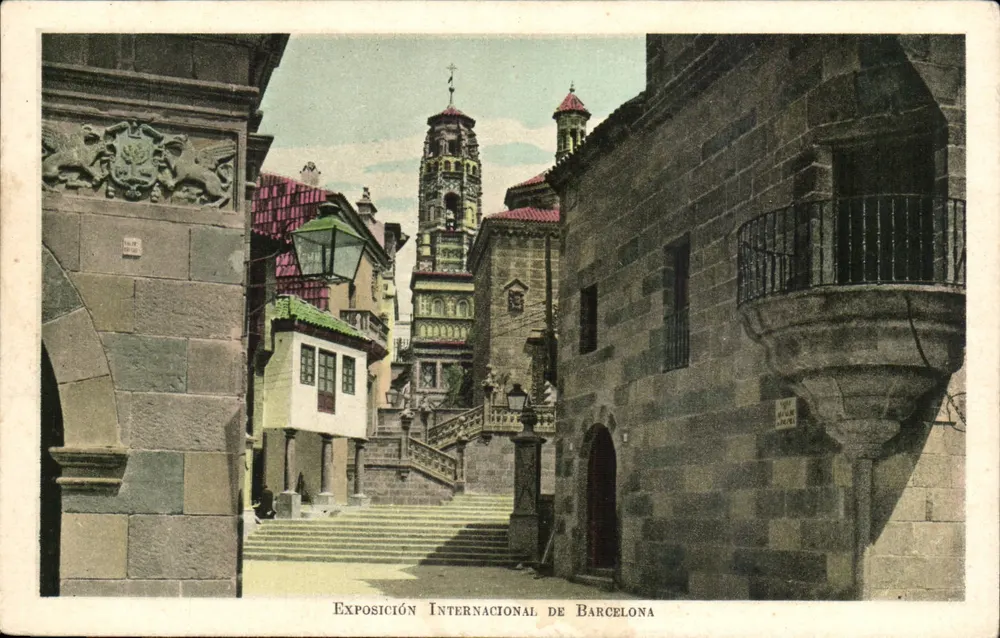 Treppe von Santiago de Compostela — Internationale Ausstellung von Barcelona - Vorderseite