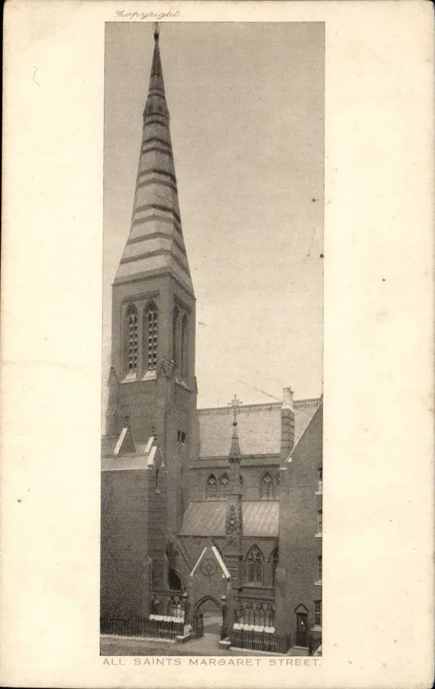 All Saints Margaret Street — gotische Kirche — Verlag Alexander Corbett, London, W.1 - Vorderseite