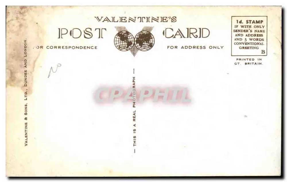 Woody Bay und Headlands — Valentine's Postcard — Valentine & Sons, Ltd., Dundee and London, n° 78772 - Rückseite