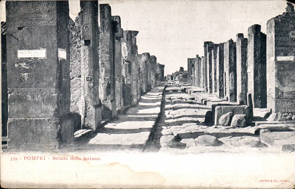 Pompeii - Strada della fortuna — ICHTER & CO., NAPOLI, n° 339 - Vorderseite