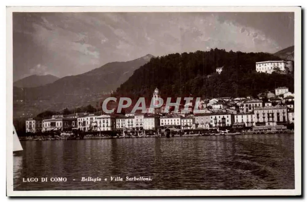 Lago di Como — Bellagio und Villa Serbelloni — Verlag R. A. M., n° 213 - Vorderseite