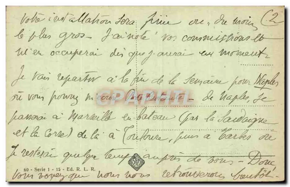 Rom — Ponte Cavour — Ed. R. L. R. n° 60 - Rückseite