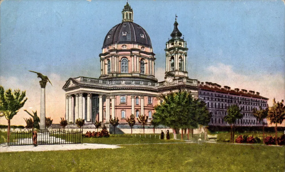 Basilika von Superga — Turin — Ditta Caselari - Vorderseite