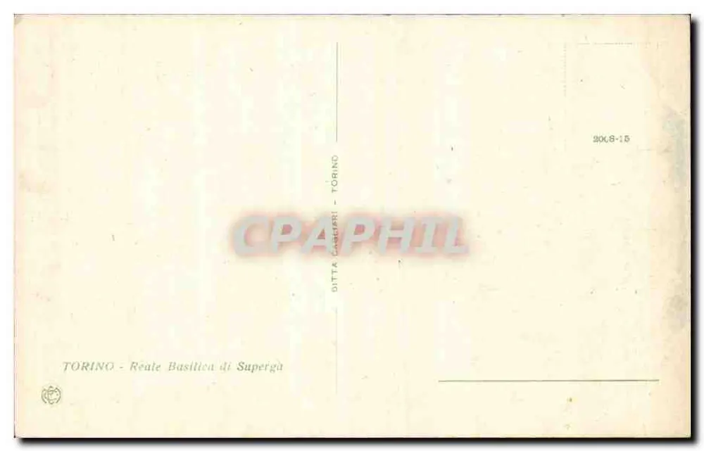 Basilika von Superga — Turin — Ditta Caselari - Rückseite