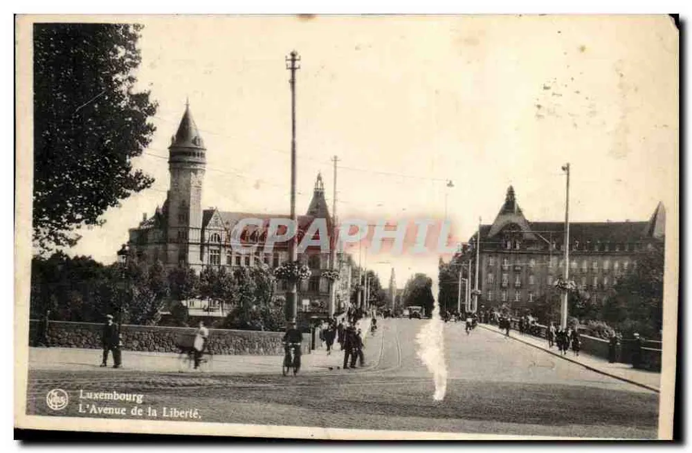Luxemburgo — A Avenida da Liberdade - Frente