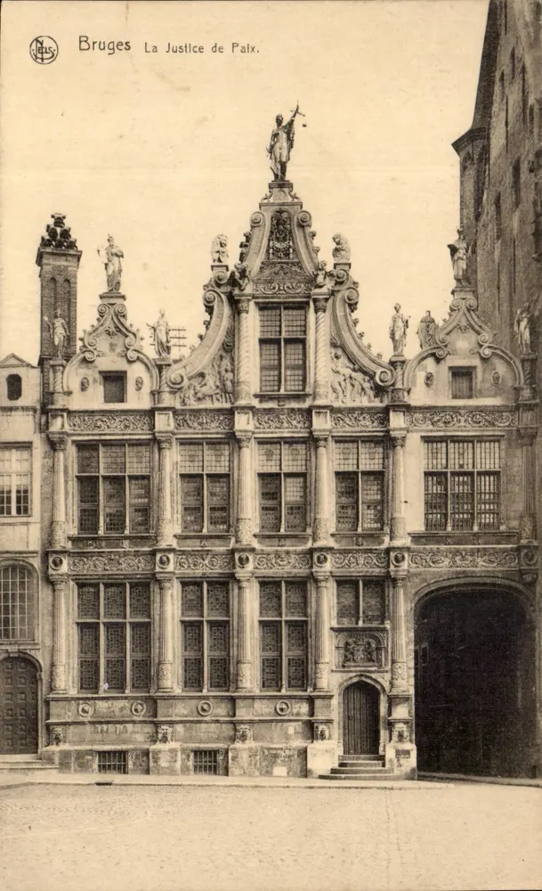 Brügge, Das Gerichtshaus Palx — Verlag Ern. Thill, Serie 12, Nr. 5 - Vorderseite
