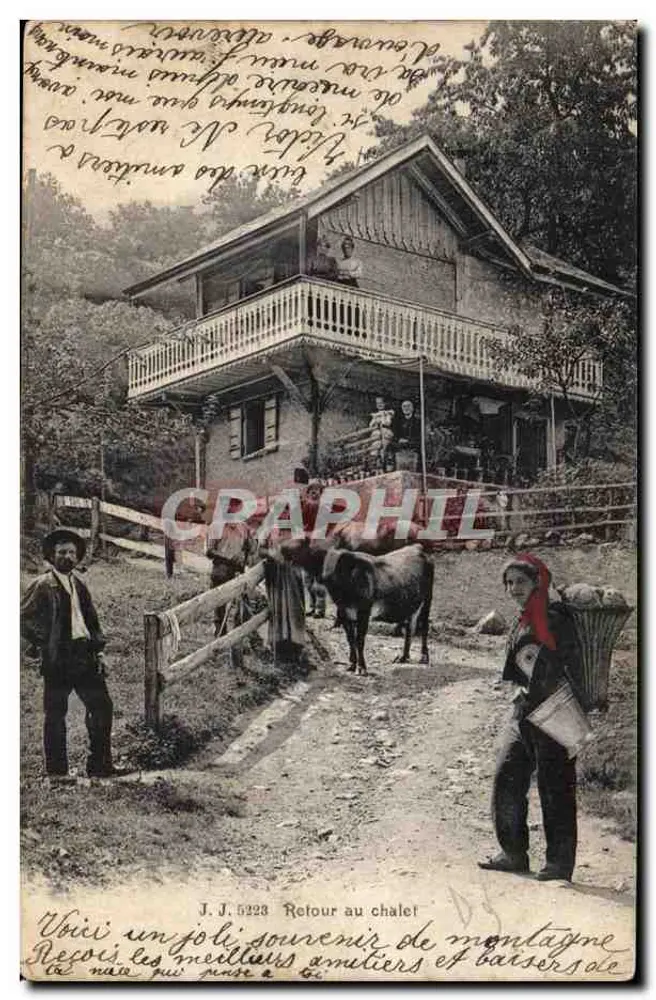 Terugkeer naar het chalet — J. J. 6223 — Julien Fèves, fotograaf, Gombrie - Voorkant