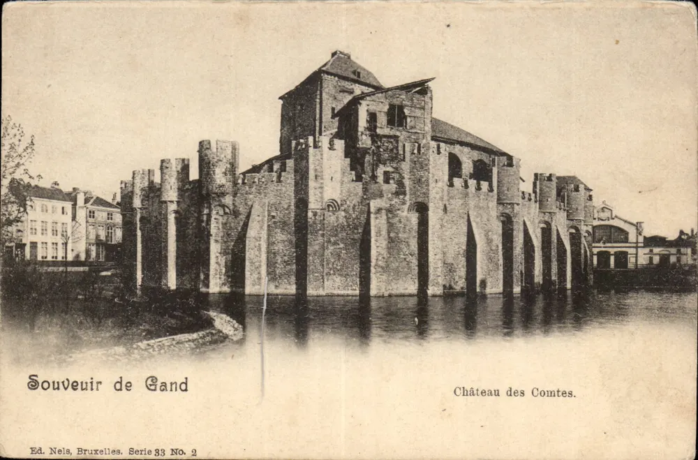 Schloss der Grafen — Gent — Verlag Nels, Brüssel. Serie 83 Nr. 2 - Vorderseite
