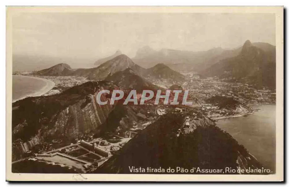 Aussicht vom Pão de Açúcar, Rio de Janeiro — Verlag J. S. Afonso, Nr. R. 90 - Vorderseite