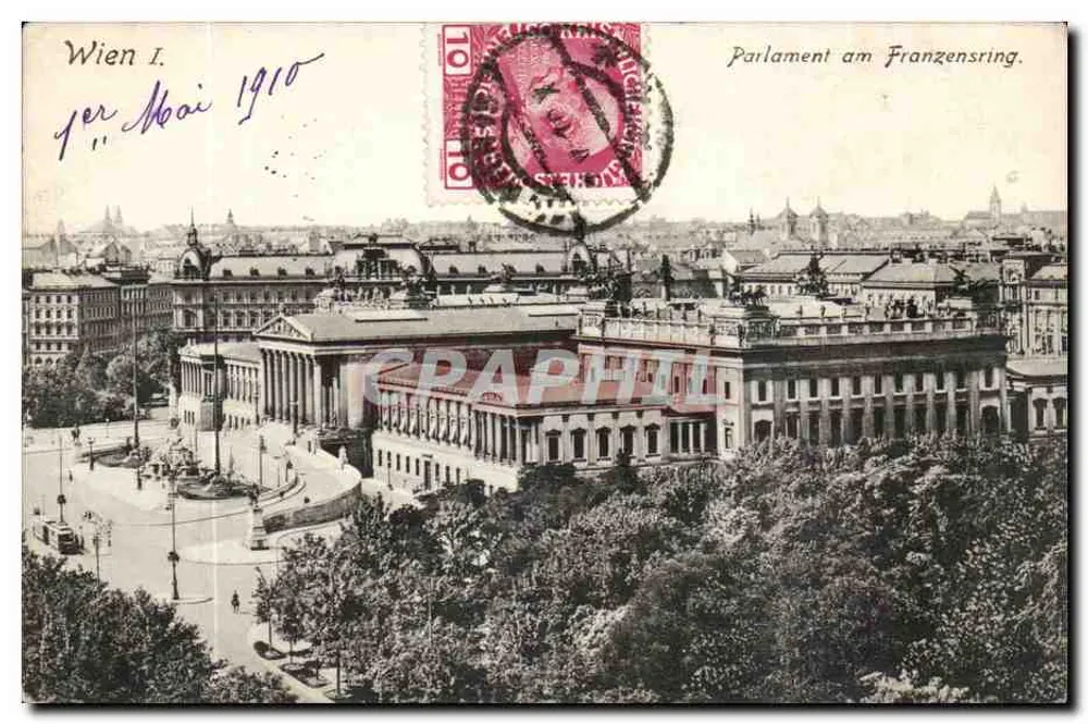 Parlament in Wien — Wien I — Verlag P. Leopold, Wien I, n° 20087 B - Vorderseite
