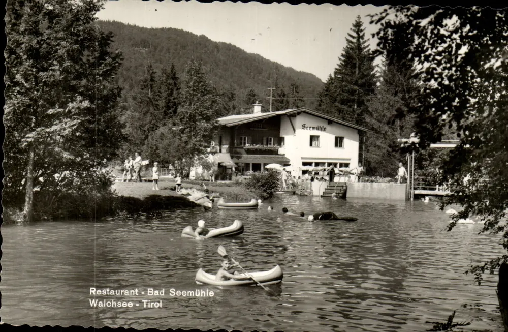 Restaurant-Bad Seemühle — Walchsee-Tirol — Verlag Anton Krieg - Vorderseite