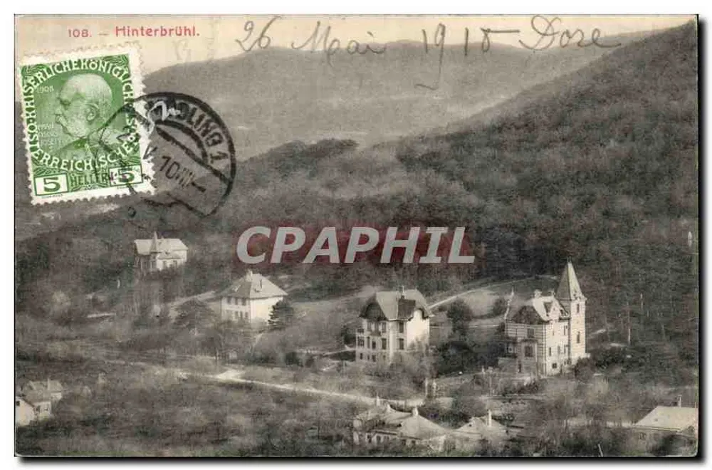 Hinterbrühl — vista panorâmica — editor desconhecido, n° 108 - Frente