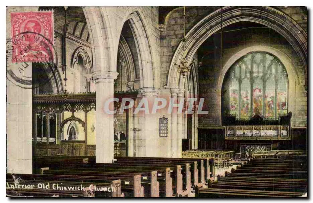 Innenraum der Old Chiswick Church — Innenansicht — W. E. Smith & Son, 67021 - Vorderseite