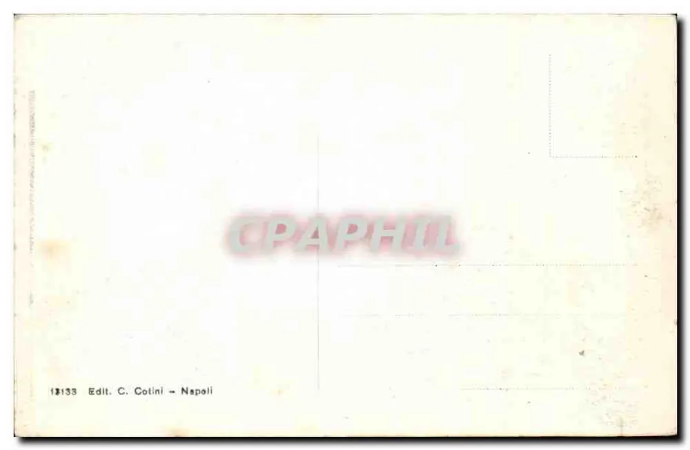 Napoli - Palazzo Reale — Verlag C. Cotini, Nr. 18133 - Rückseite