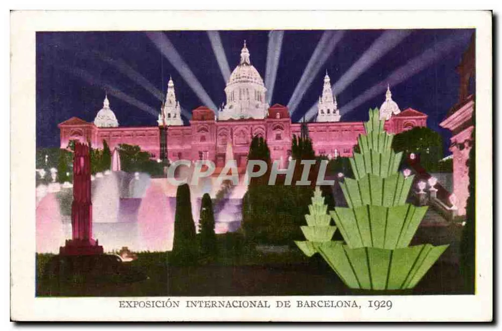 Palacio Nacional — Nachtansicht — Ediciones Victorio N. Coll Sileti, Nr. 1480 - Vorderseite