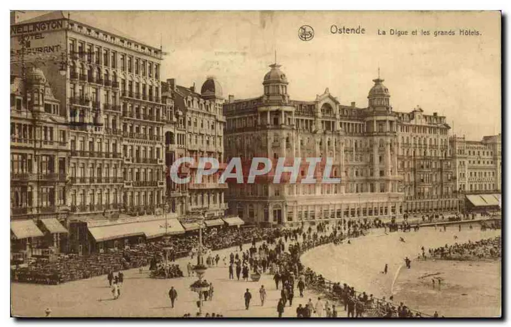 Ostend — Die Digue und die großen Hotels — Em. Thill, Brüssel, Serie 13, Nr. 20. - Vorderseite