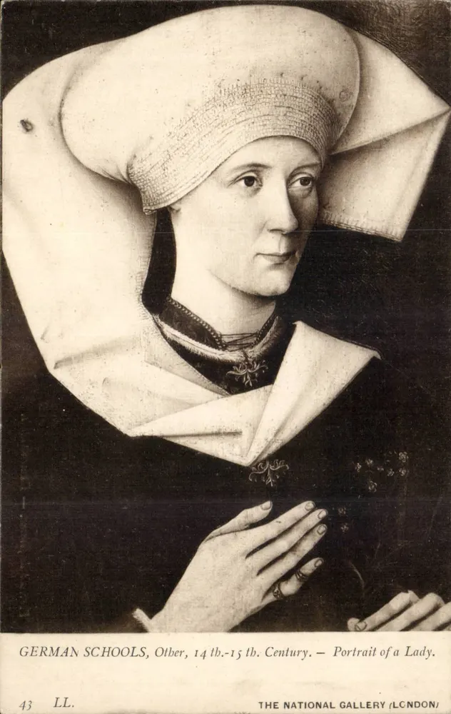 Damenporträt — Deutsche Schule, 14. bis 15. Jahrhundert — The National Gallery (London) - Vorderseite