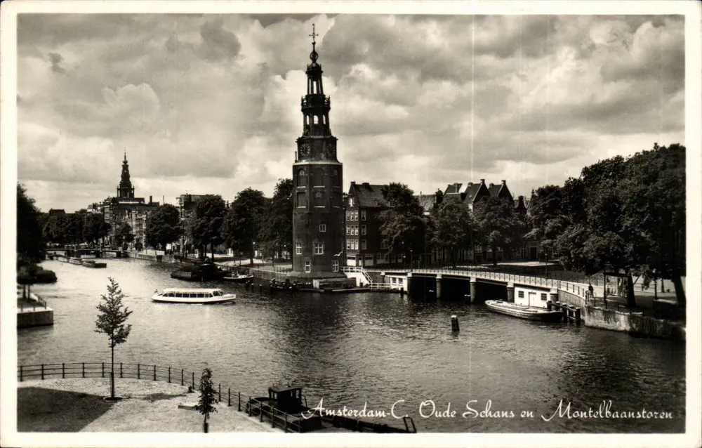 Amsterdam — Oude Schans und Montelbaanstoren — Echlie Foto - Vorderseite