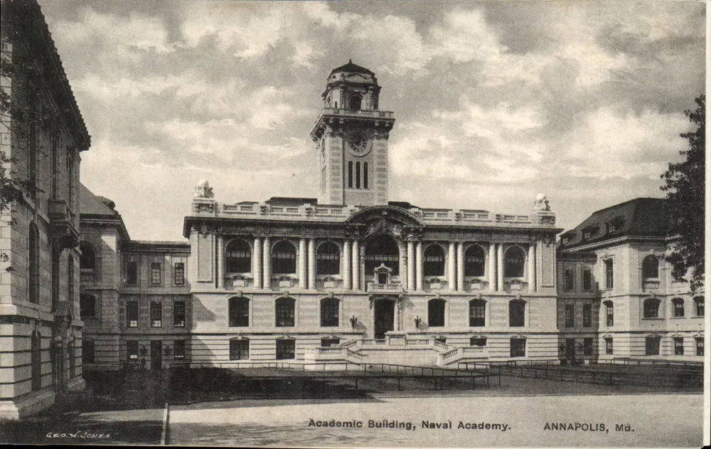 Akademiegebäude, Marineakademie — Annapolis, Md. — Geo. W. Jones - Vorderseite