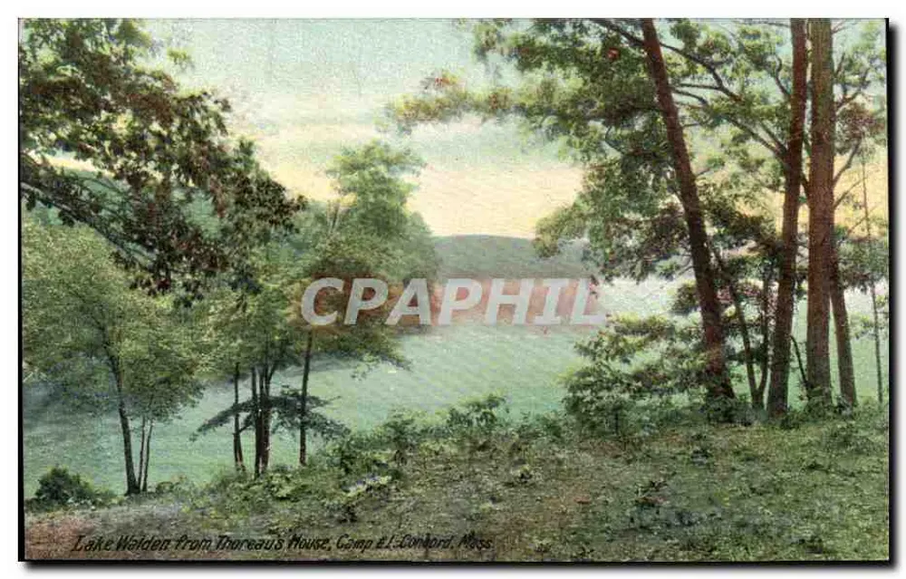 Lake Walden Von Thoreaus Haus, Camp #1, Concord, Mass — Boston Bros. Ausgabe n°945 - Vorderseite