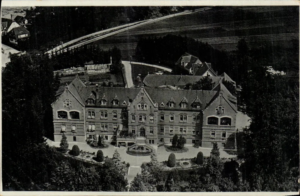 Bezirkskrankenhaus Riedlingen — Württemberg — Junkers Luftbild-Zentrale, Leipzig N 21 - Vorderseite
