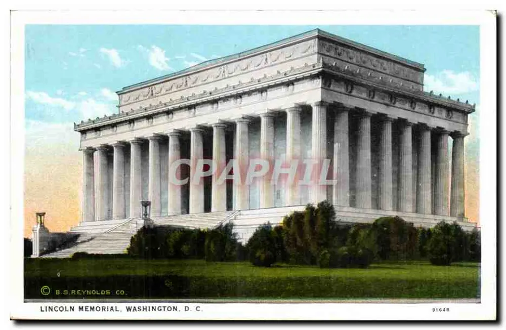 Lincoln Memorial, Washington D.C. — B.S. Reynolds Co. n° 91648 - Voorkant