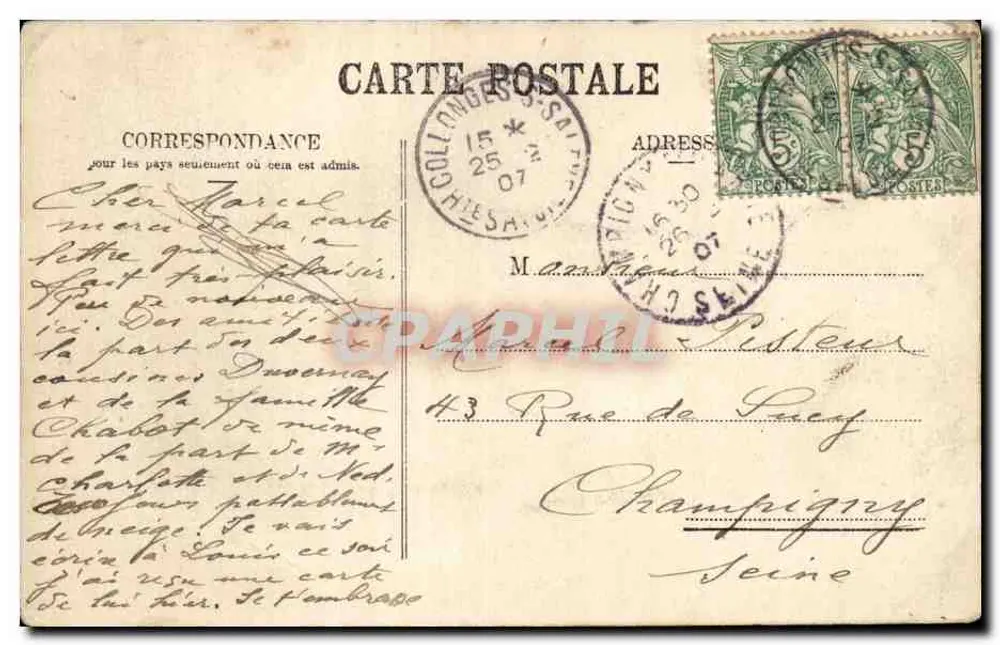 Entrada de la cueva de Orjobet — Salève — Jullien frères, Ginebra, n° 0031 - Reverso