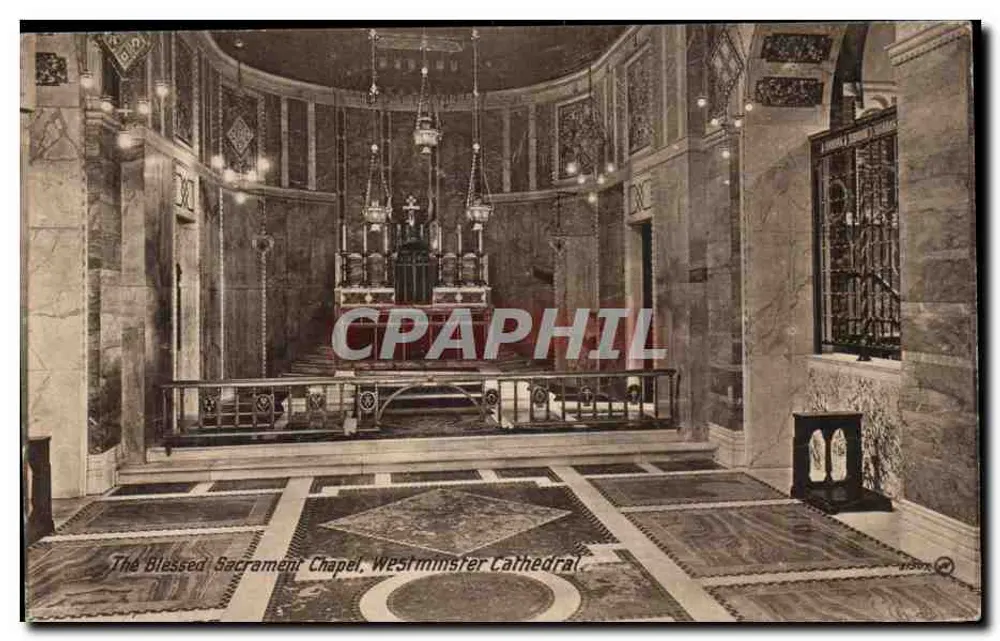Kapelle des Heiligen Sakraments — Westminster Cathedral — Valentine's Series - Vorderseite