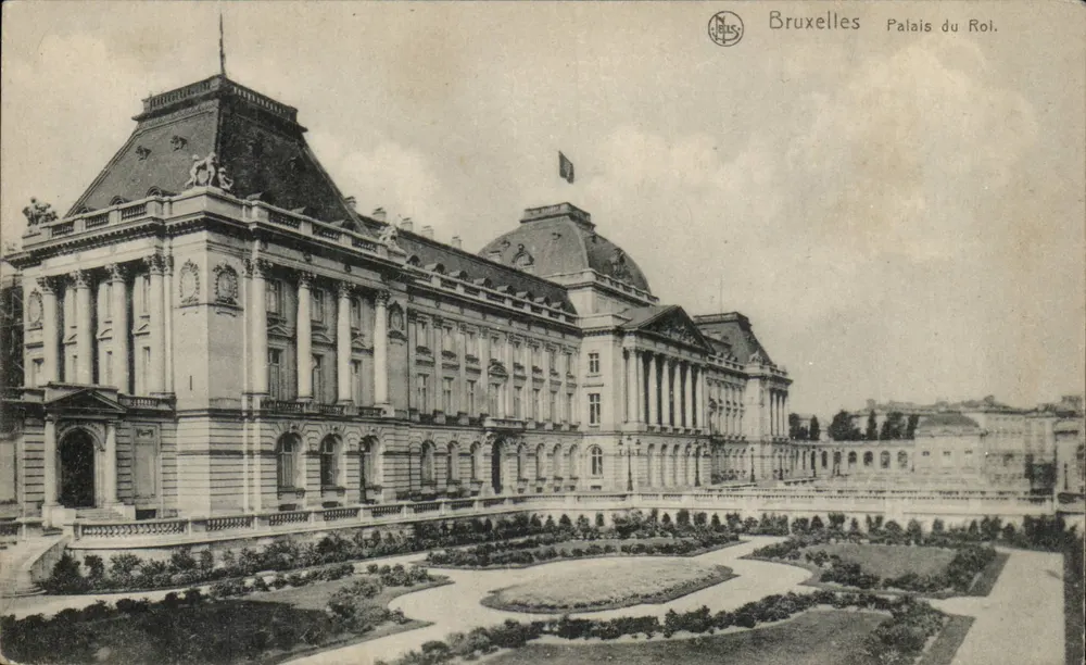 Brüssel — Königspalast — Verlag N. Leus, Seriennummer nicht sichtbar - Vorderseite
