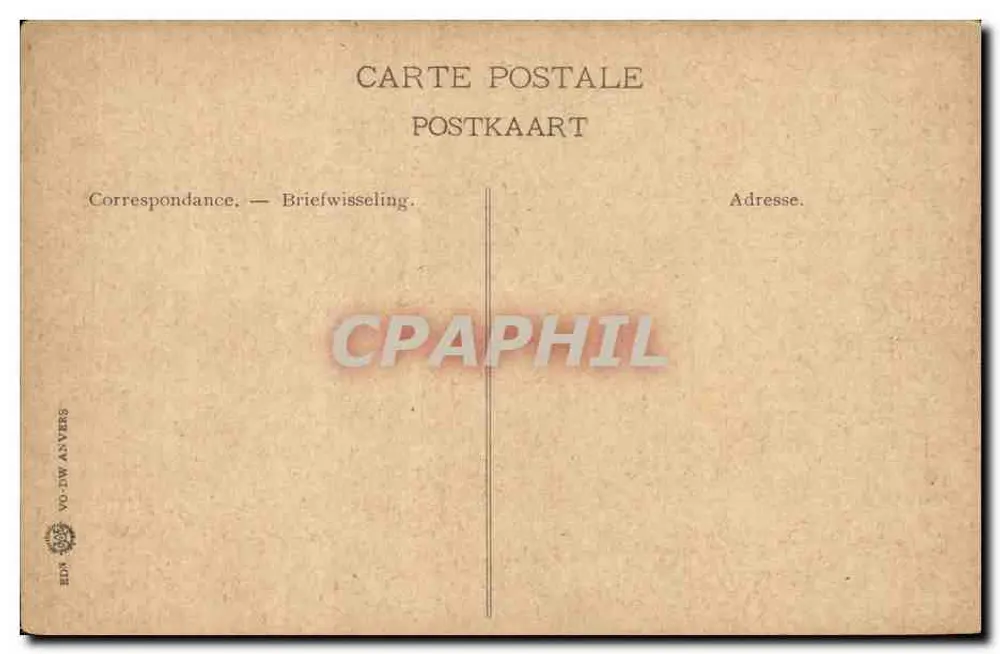 Ostende — Strandbild — Verlag VD-DAVERS - Rückseite