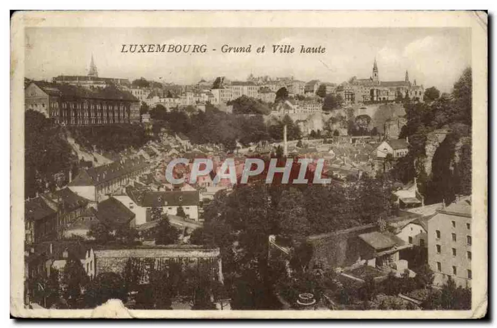 Luxemburg - Grund und Ville haute — Edition W. CAPPS, Luxemburg, n° 447 - Vorderseite