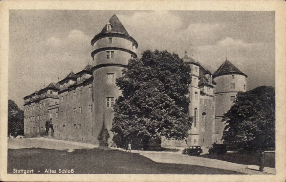 Stuttgart - Altes Schloß — Editore Kupfertiefdruck, n° 1350 - Recto