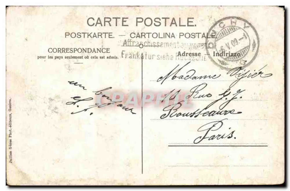Evian-les-Bains - Port i nabrzeże — J.J. 2707 - Rewers