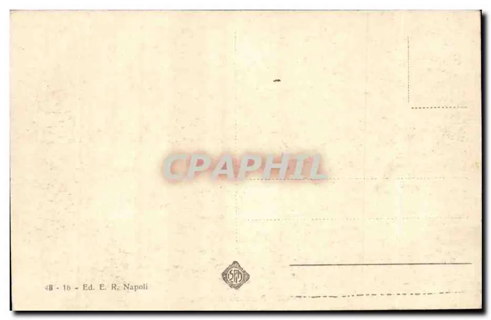 NAPOLI - Panorama vom Meer — Verlag E. R. Napoli, Nr. 48-16 - Rückseite