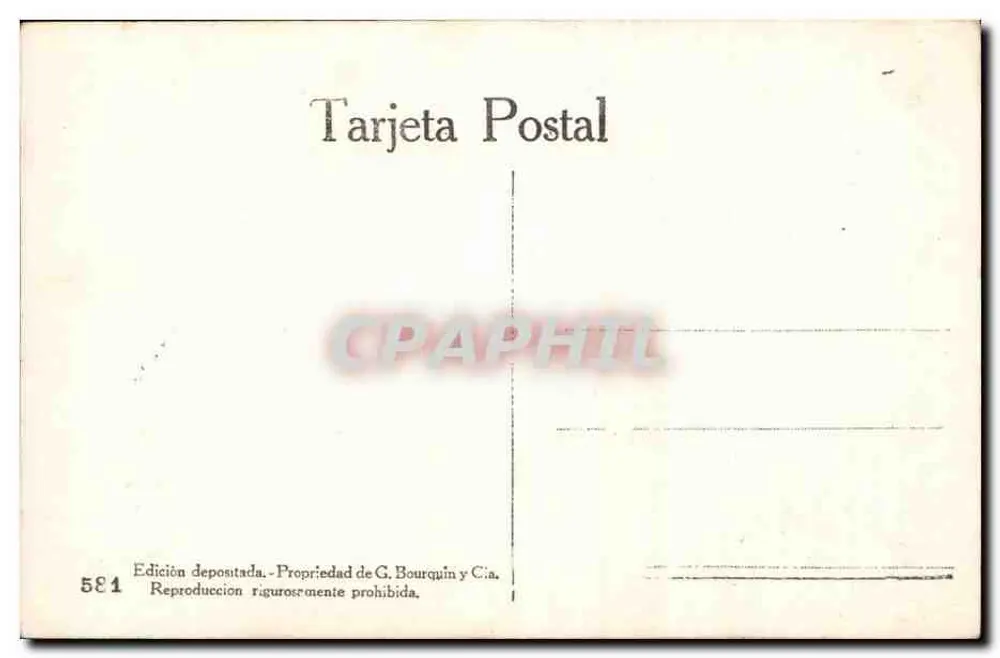Buenos Aires - Consejo Nacional de Educación — G. Bourquin y Cía. n° 581 - Rückseite