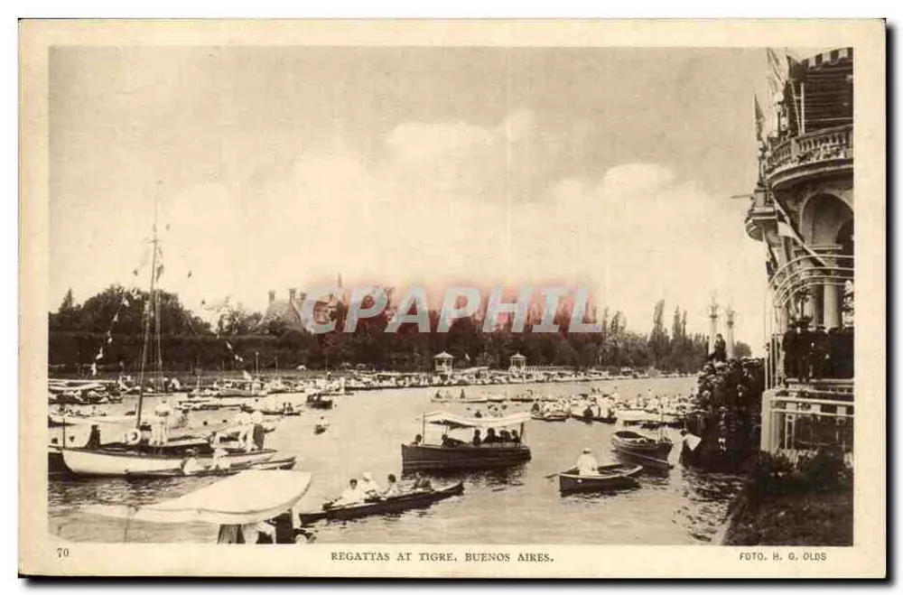 Regattas in Tigre — Buenos Aires — FOTO. H. G. OLDS, n° 70 - Vorderseite