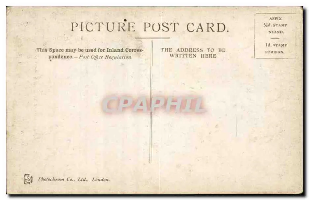 Farnborough, St Michaels Abbey — Photochrom Co. Ltd., London - Rückseite