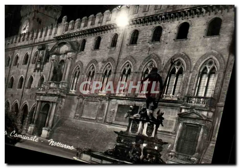 Palazzo Comunale - Nachtsicht - Ed. Cartovendita, n° 230 - Vorderseite