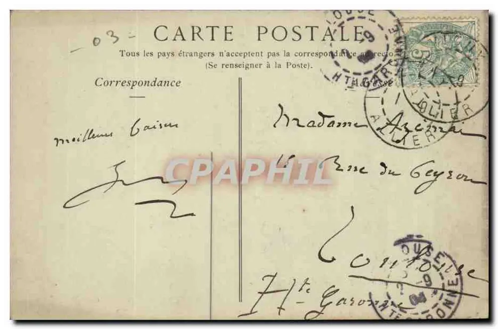 Vichy — Der Park, Galerie-Promenoir — Collections ND Phot - Rückseite