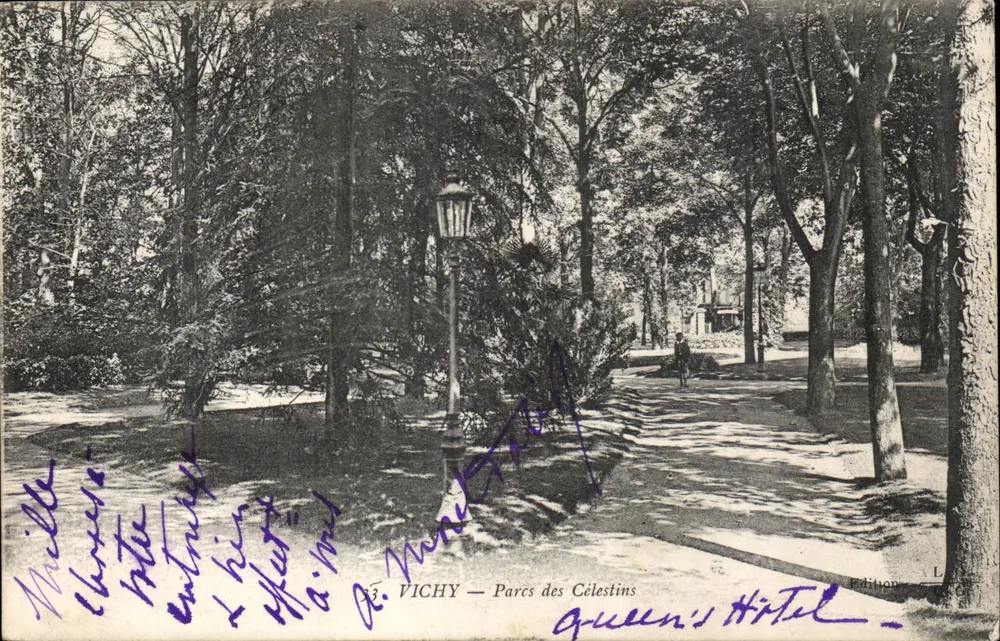Vichy — Parques dos Célestins — Edição L. Vichy - Frente