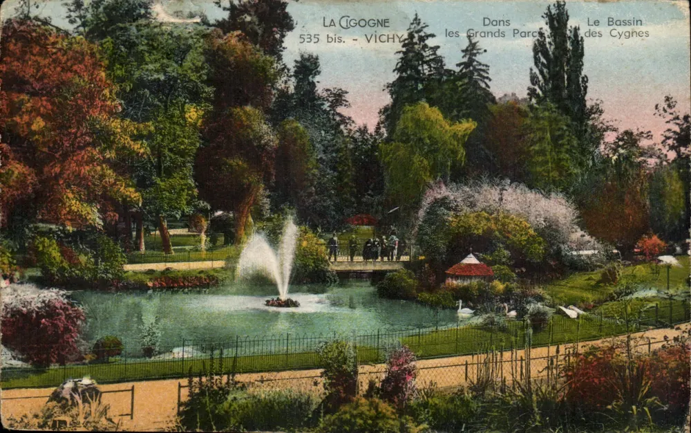 Der Schwanenteich — Vichy — La Cigogne, 535 bis - Vorderseite