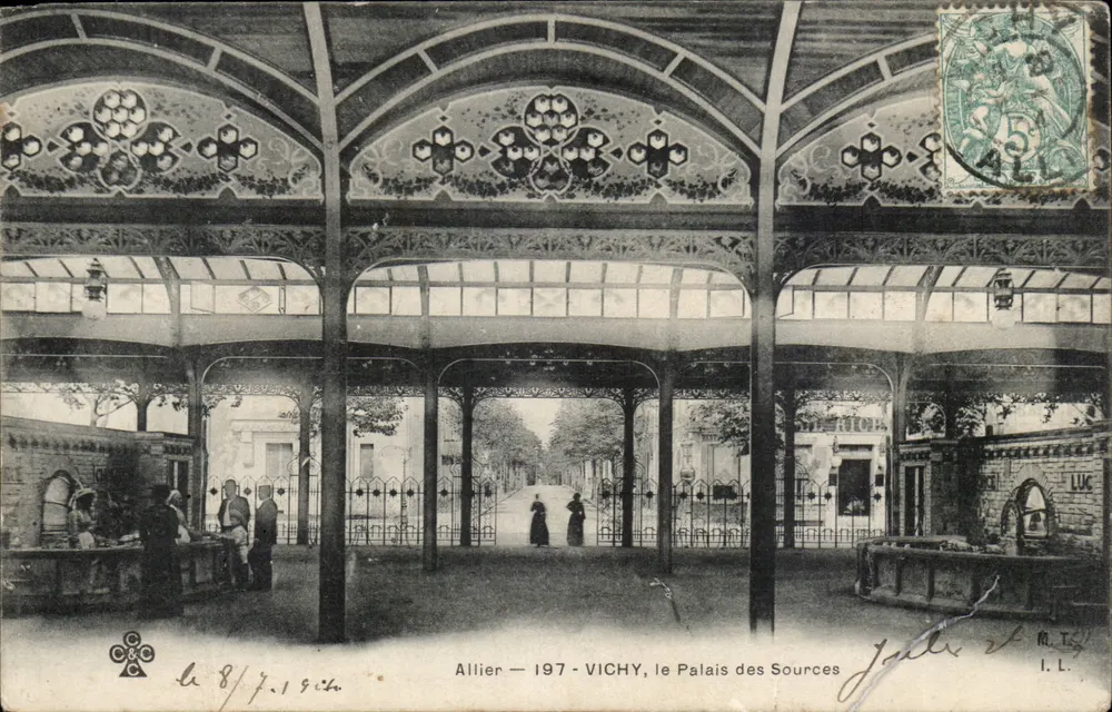 विची - स्रोतों के महल - अल्लियर - 1907 - प्रकाशक लुक - आगे