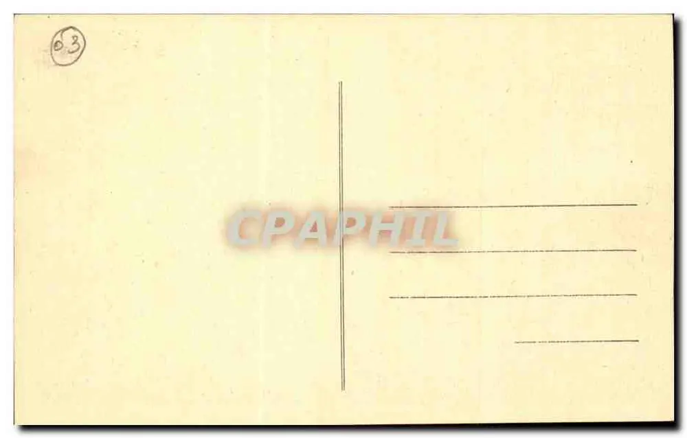 Vichy — Postamt — Léon Azéma, 1. Grand Prix de Rome, Chefarchitekt der Regierung - Rückseite