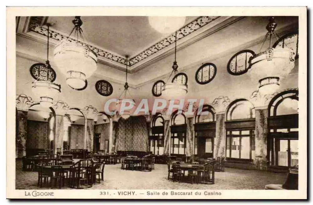Vichy — Baccarat-Saal des Casinos — La Cigogne, Nr. 331 - Vorderseite
