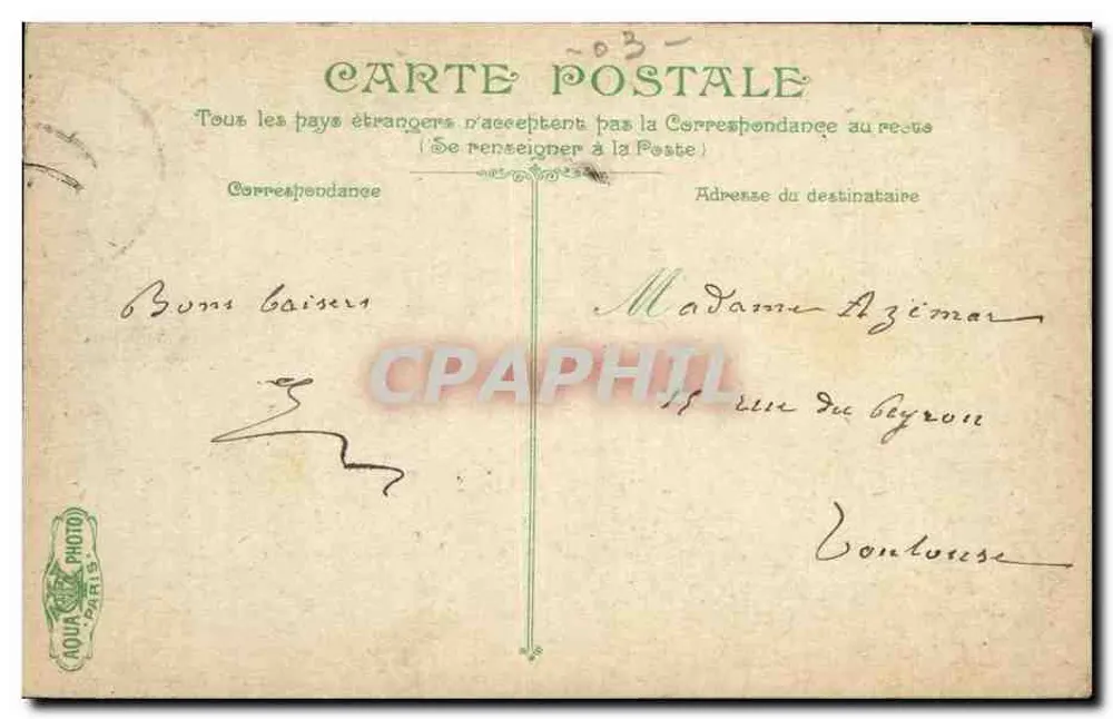 Vichy — a Velha Torre — L.V. & Cie - Verso