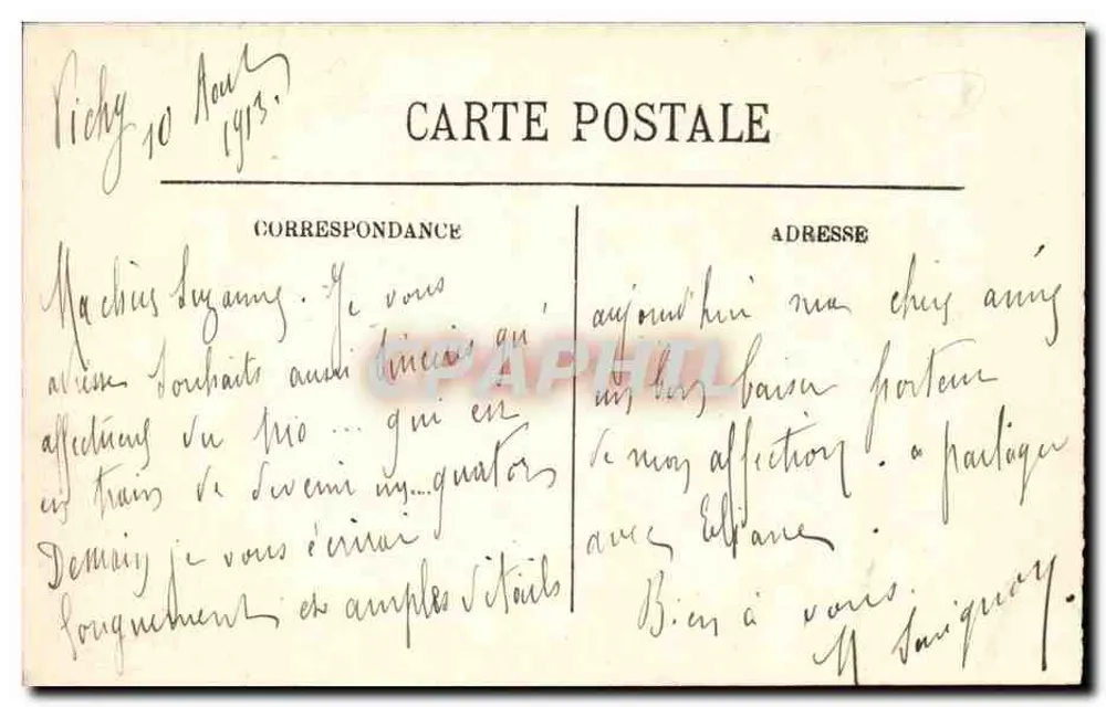 Vichy — Promenade an den Ufern der Allier — LL. - Rückseite