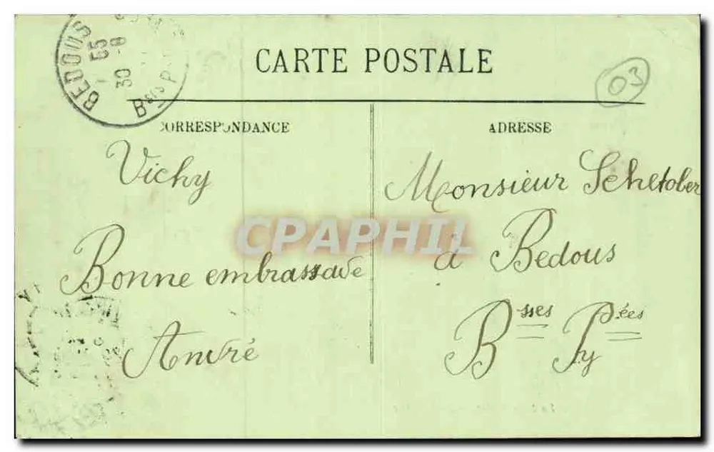 Vichy — Das Speisezimmer des Majestic — LL - Rückseite
