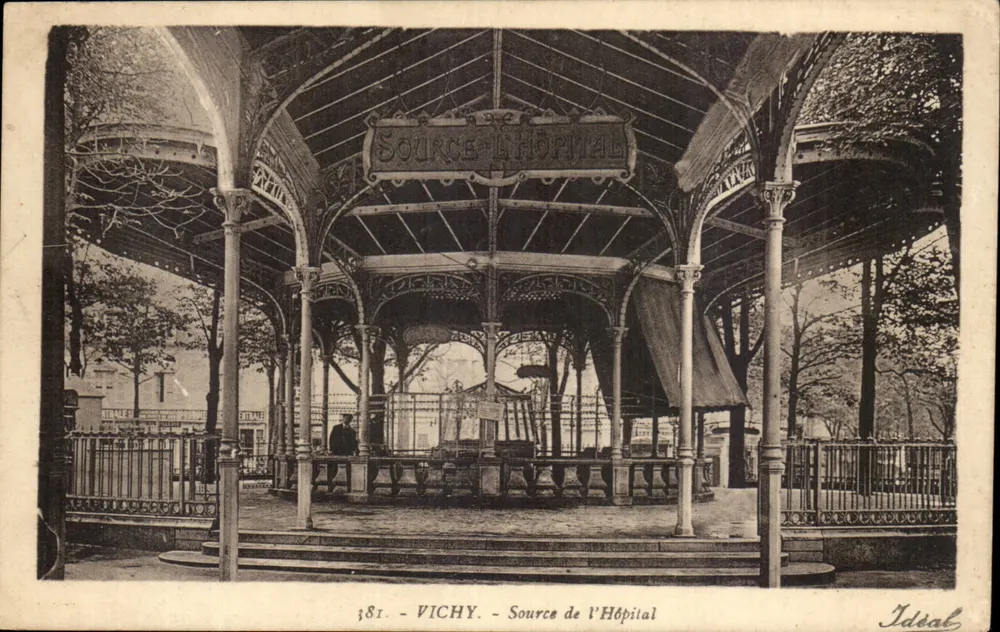 Vichy — Źródło Szpitalne — Wydawca 'Idéal' nr 381 - Awers