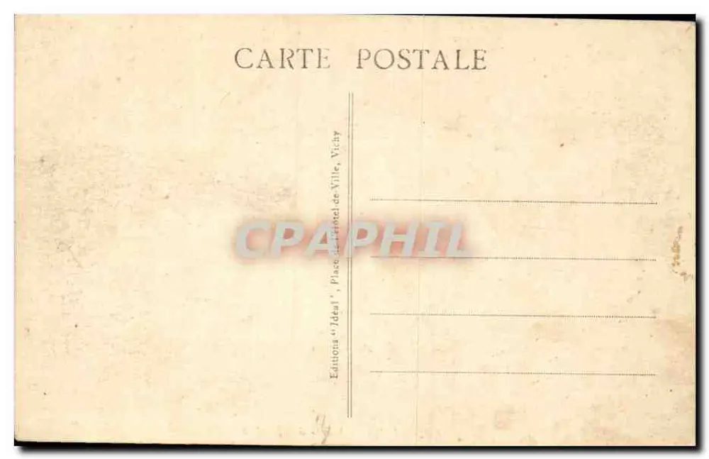 Vichy — Źródło Szpitalne — Wydawca 'Idéal' nr 381 - Rewers