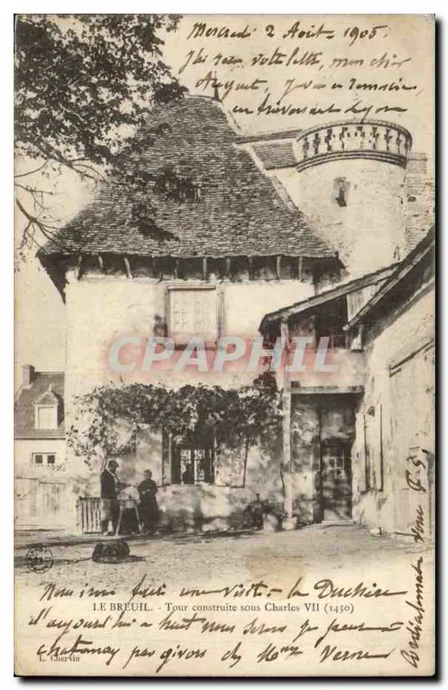 Le Breuil - Turm errichtet unter Karl VII (1430) — L. Chérvin, n° 31 - Vorderseite